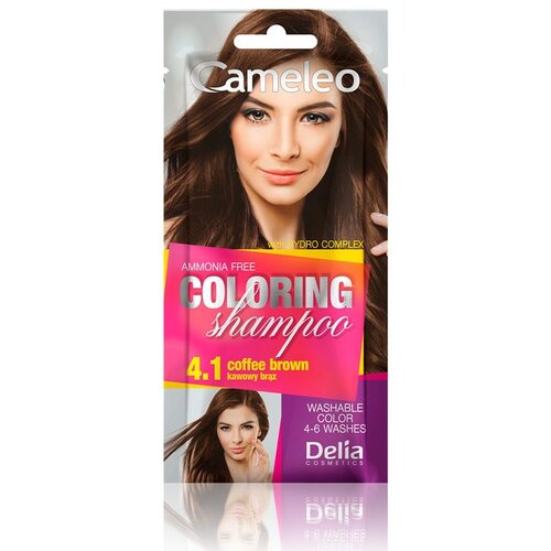 Cameleo Coloring Shampoo &amp;scaron;ampon za toniranje za lase odtenek 4.1 Coffee Brown 40 ml Slike