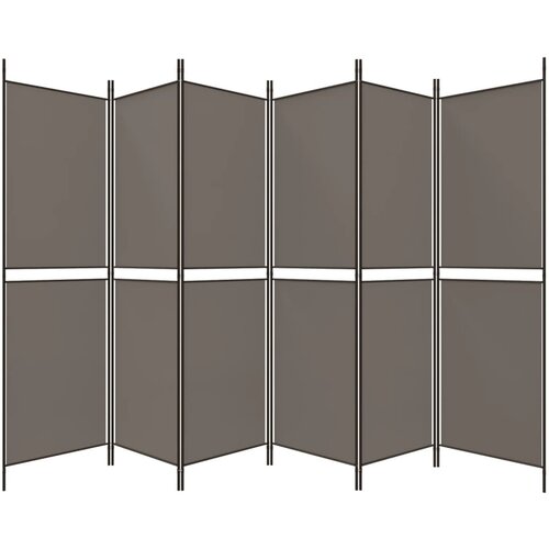  pregrada s 6 panela antracit 300 x 220 cm od tkanine Slike