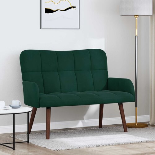 SOFA za dvije osobe Tamnozelena 115 x 61 x 87 cm Bar&scaron;un Cijene