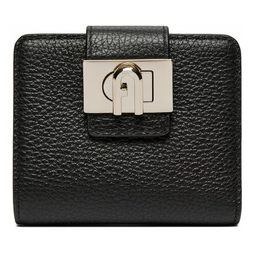 Furla Majhna ženska denarnica 1927 M Compact Wallet Bifold Soft WP00424-HSF000-O6000-1007 Črna