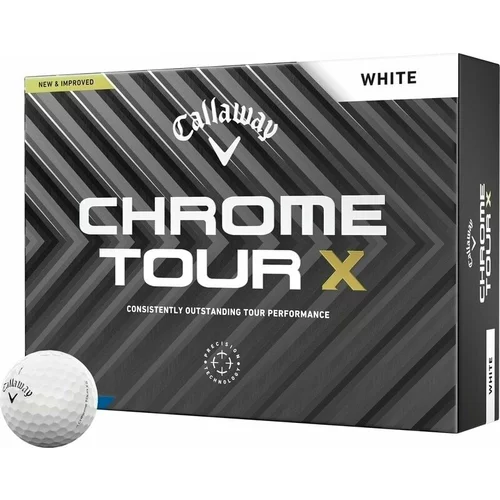 Callaway Chrome Tour X White Golf Balls Basic