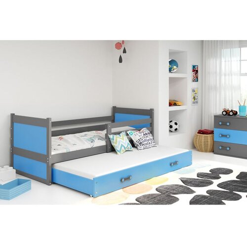BMS postelja Rico za 2 osebi 200x90 cm, GRF modra Cene