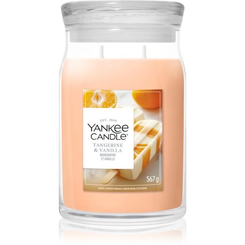 Yankee Candle Tangerine &amp;amp; Vanilla di&amp;scaron;eča sveča 567 g Slike