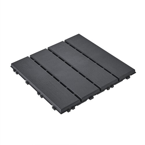 SoBuy Podlaga Modulna Sestavljanje Barva Črna 30.5x30.5x2cm SDA15-HG, (5000253652) Slike