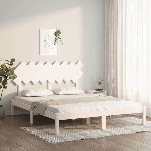 vidaXL okvir za krevet bijeli 160x200 cm od masivne borovine Cijene