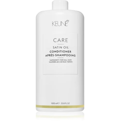 KEUNE Care Satin Oil Conditioner posvetlitveni balzam za sijaj in enostavno razčesavanje las 1000 ml