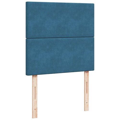 VidaXL Otomanski okvir kreveta s madracima plavi 180x200cm bar&amp;scaron;unasti Slike