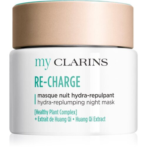 Clarins My Re-Charge Hydra-Replumping Night Mask poživitvena maska za obraz za sijoč videz 50 ml Cene