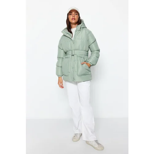 Trendyol Winter Jacket - Green - Puffer