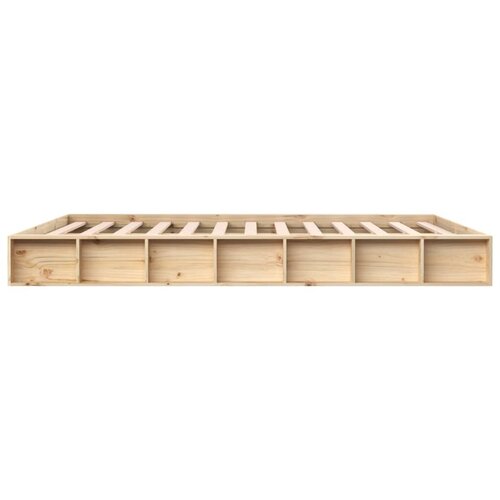  Okvir za krevet 120 x 200 cm od masivnog drva Slike