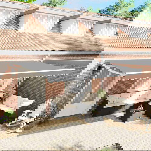 vidaXL Nadstrešnica Bijelo 5 x 3 m Metal Cijene