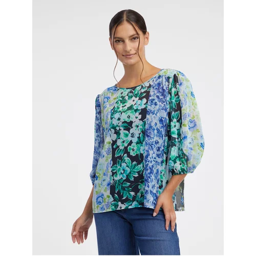 Orsay Blue Women's Floral Blouse - Women