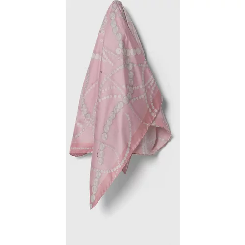 Lanvin Svilena marama boja: ružičasta, s uzorkom