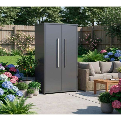 WESTMANN Metalni vrtni ormar Capsa s bazom - 65x90x187 cm | antracit Cijene