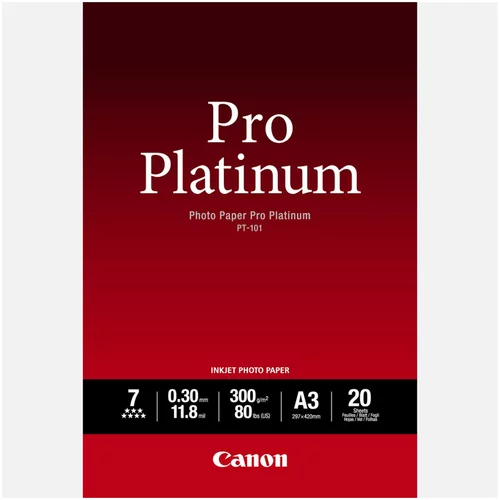 Canon Foto papir Pro PT-101, A3, 20 listov, 300 gramov