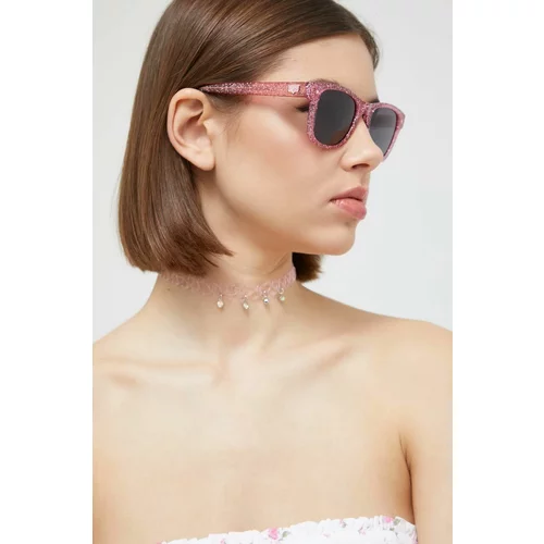 Chiara Ferragni Sunčane naočale za žene, boja: ružičasta