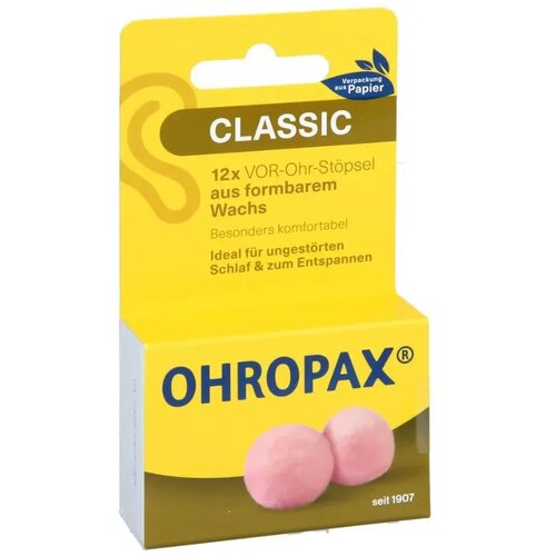 Ohropax Čepići za u&amp;scaron;i Classic, 12 komada Slike
