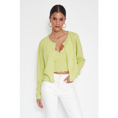 Trendyol Cardigan - Green - Regular fit Slike