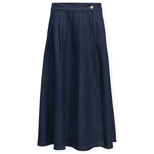 .OBJECT Krila Sina Long Skirt - Dark Denim Modra Slike