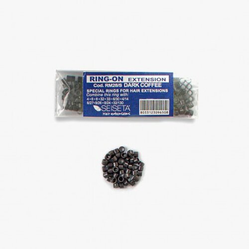  SEISETA- Mikroring za nadogradnju kose RM28/S - Dark Coffee 100/1 Cene