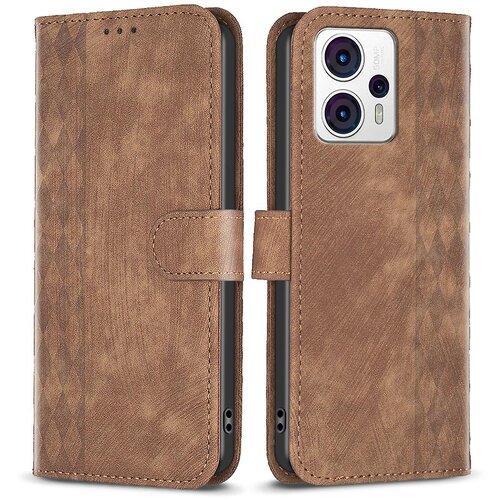 INORCO Odporen na udarce ovitek za Motorola Moto G13 4G/G23 4G/G53 5G etui denarnica s stojalom za telefon z vzorcem odtisa, (22036733) Slike
