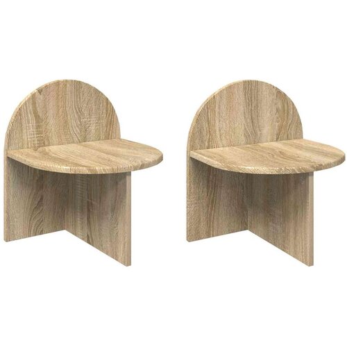  Noćni ormarić 2 pcs Hrast sonoma 40 x 35 5 x 45 5 cm - sonoma hrast 2 40 x 35 5 x 45 5 cm Cene