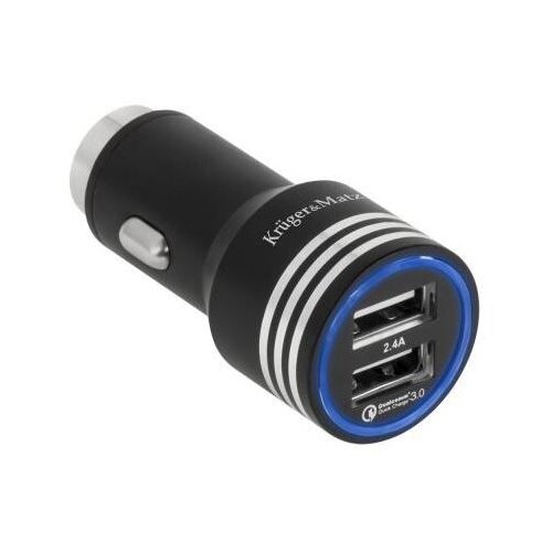 Krüger&Matz Kruger&Matz 2xUSB 4800mA auto punjač s funkcijom brzog punjenja 3.0 Cene