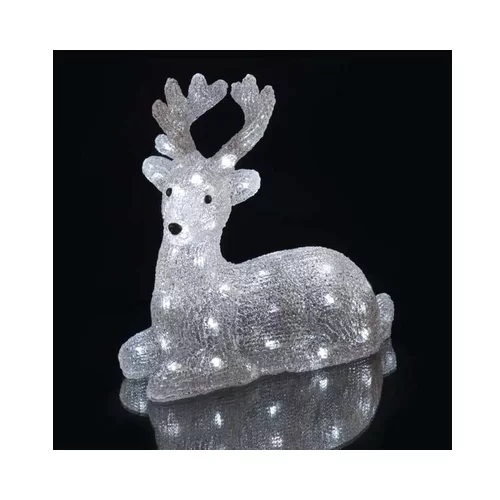 Emos lighting led božični jelenček, 27 cm, hladno bela DCFC06
