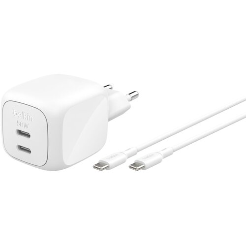 Belkin Ladeger&auml;t Dual USB-C 50W PD PPS+1m Kabel WCH019kq1MWH-B6 Cijene