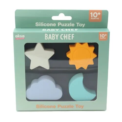 BABY CHEF silikonske puzzle nebo, crna Cene