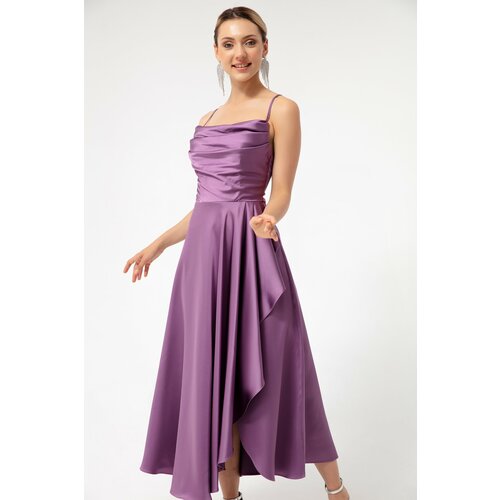 Lafaba Evening & Prom Dress - Purple - Wrapover Cene