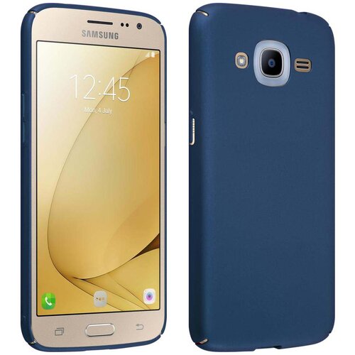 Cadorabo Case, združljiv s Samsungom v kovinski modri barvi - trdi za&amp;scaron;čitni pokrov v kovinskem videzu pred praskami in udarci, (20567382) Slike