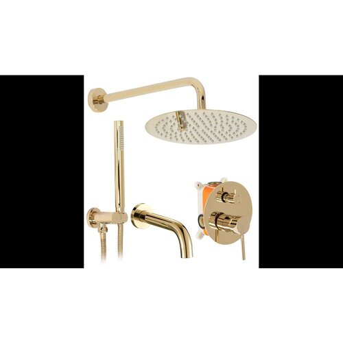 REA Bath REA PODŽBUKNA KADA I TU&amp;Scaron; SET LUNGO GOLD GOLD + BOX Slike
