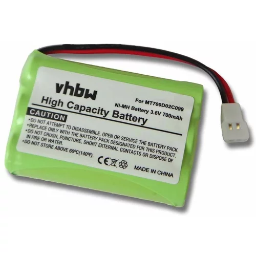 VHBW Baterija za Philips Babyphone SBC-SC368 / SBC-SC369, 700 mAh
