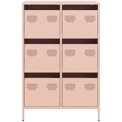 VidaXL Visoka omara roza 68x39x101,5 cm jeklo Slike