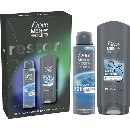 Dove Men+Care Restore darilni set Clean Comfort (za telo) za moške Cene