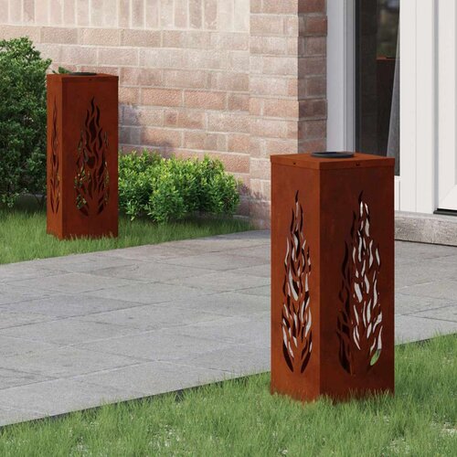  Solarna LED svjetlost za stazu 2 pcs Corten čelik Corten čelik Slike