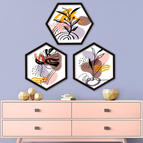 Wallity Uokvirena slika 6GEN1954451, 35x35 cm, 3 dijela Cene