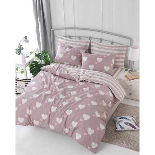 Aberto Design Set Bračna posteljina Herz, 200x220cm, Pink Slike