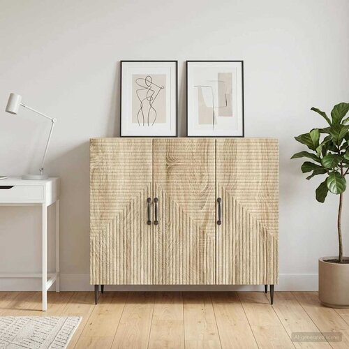  Kreveta Hrast sonoma 89 x 34,5 x 80 cm Konstruirano drvo Slike