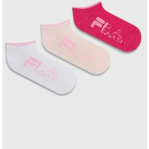 Fila Dječje čarape 3-pack za žene, boja: ružičasta, F6935