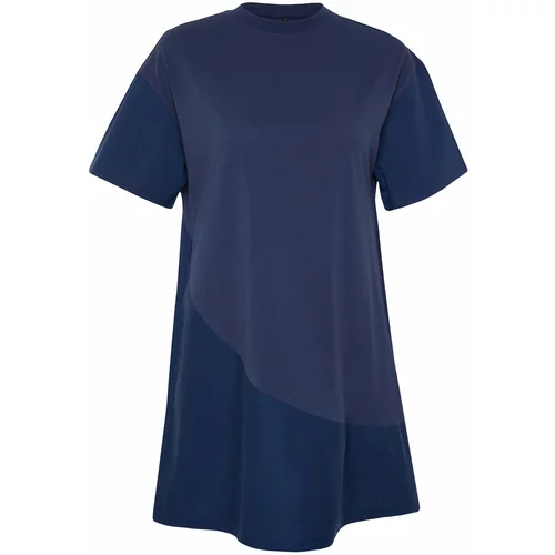 Trendyol Navy Blue Knitted Midi Dress