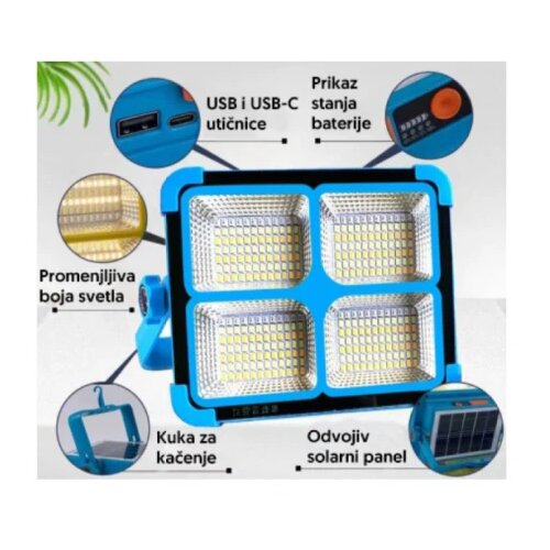  Solarna serviserska LED lampa, 264xSMD, LED, 4500 mAh YW13501-3342 Cene