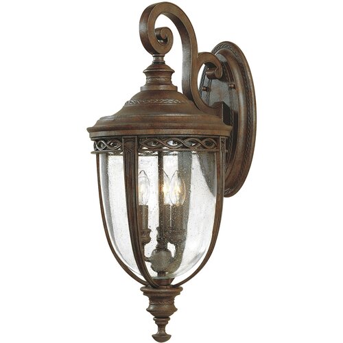 Elstead Lighting Elstead English Bridle 3-lučna velika zunanja stenska svetilka, britanska bronasta, IP44, E14, (22100079) Cene