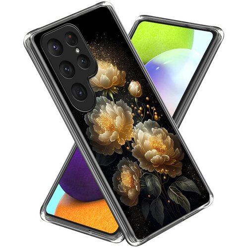  Pattern Printed maska za Samsung Galaxy S25 Ultra Golden Peony Slike