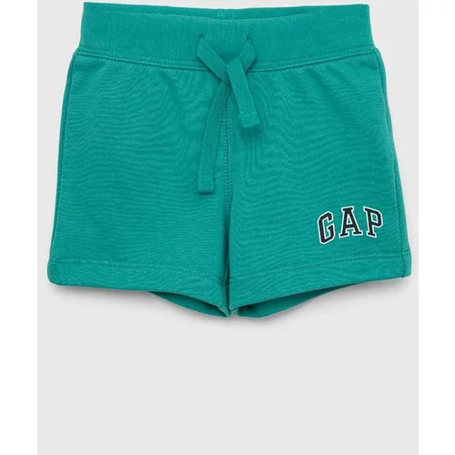GAP Dječje kratke hlače boja: zelena, podesivi struk