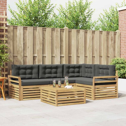  Set vanjskih sofa 5 kom. Bijela i antracit Poliester Cijene
