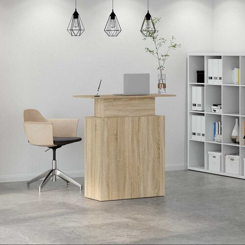  Recepcijski stol Sonoma hrast 100x40x104 cm Konstruirano drvo Slike