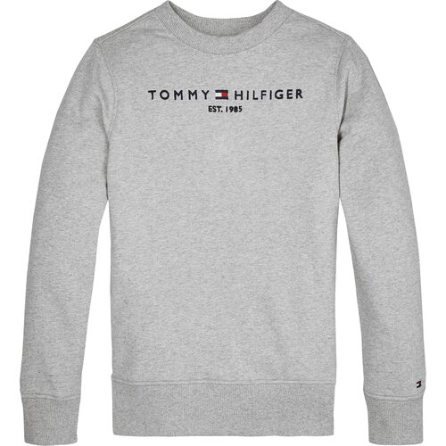 Tommy Hilfiger Sweater majica noćno plava / siva melange / crvena / bijela Slike
