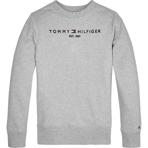 Tommy Hilfiger Sweater majica noćno plava / siva melange / crvena / bijela